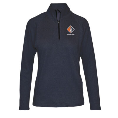 Women's Jacquard Midweight Quarter Zip Thumbnail