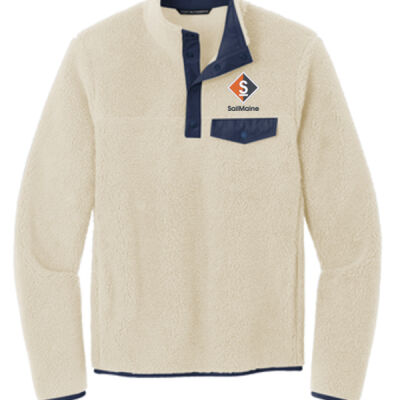 Camp Fleece Snap Pull Over - Navy Lettering Thumbnail
