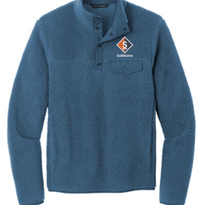 Camp Fleece Snap Pull Over, White Lettering Thumbnail